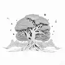 arvore da vida tattoo design idea