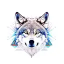 nordic wolf paw tattoo design idea