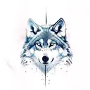 nordic wolf paw tattoo design idea
