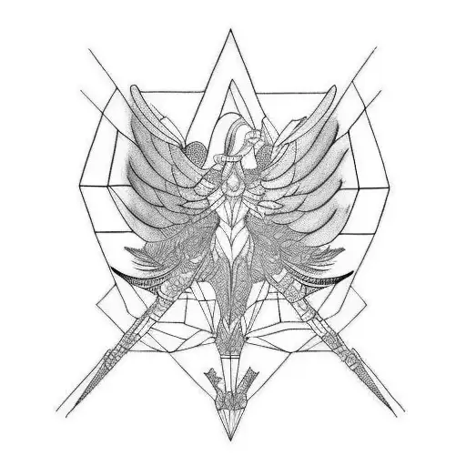 Wing tattoo design idea