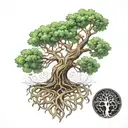 yggdrasil tree tattoo design idea