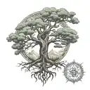 yggdrasil tree tattoo design idea