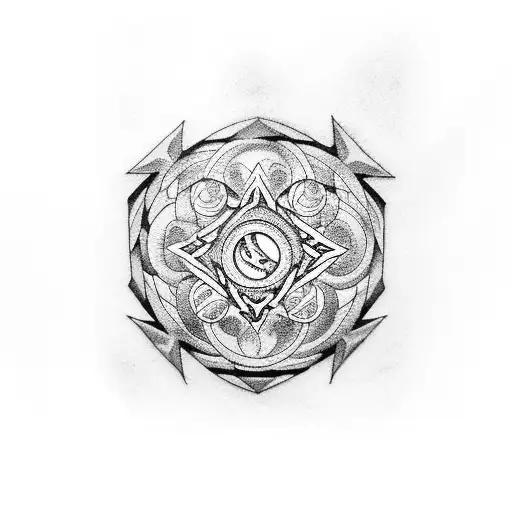 Hex bmth and jujutsu kaisen symbol tattoo design idea