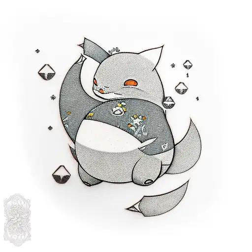 snorlax  tattoo design idea