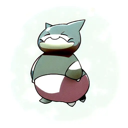 snorlax  tattoo design idea