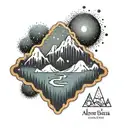 Aurora borealis cookie tattoo design idea