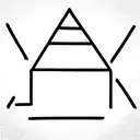 3 triangles and a dot tattoo design idea