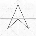 3 triangles and a dot tattoo design idea