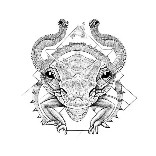 reptiles o insectos tattoo design idea