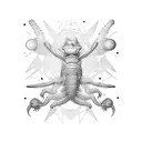 reptiles o insectos tattoo design idea