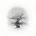ash tree roots tattoo design idea