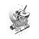 drunk welder moonshine  tattoo design idea