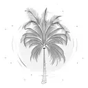 Palm Tree tattoo design idea