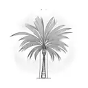 Palm Tree tattoo design idea