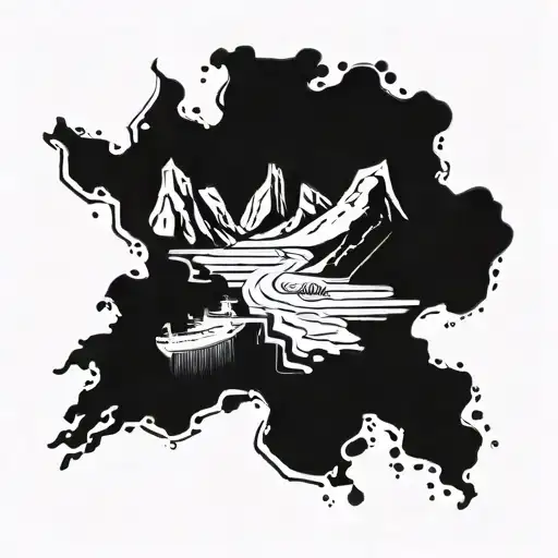 Antarctica inspired design tattoo design idea