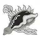 Nudibranch sea slug tattoo design idea