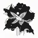 Antarctica inspired design tattoo design idea