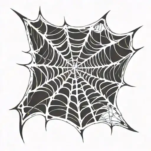 spider web tattoo design idea