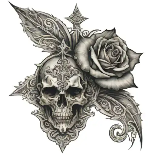 Solace, Religious  tattoo design idea