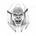 wrestler tattoo design idea