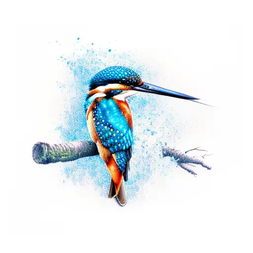 Kingfisher tattoo design idea