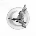 kingfisher tattoo design idea