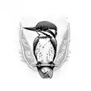 kingfisher tattoo design idea