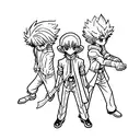 elementos de hunter x hunter tattoo design idea