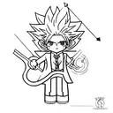 elementos de hunter x hunter tattoo design idea
