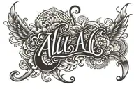 Ali name tattoo design idea