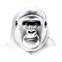 Gorilla tattoo design idea