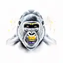 Gorilla tattoo design idea