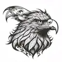 eagle wolf ataturk tattoo design idea