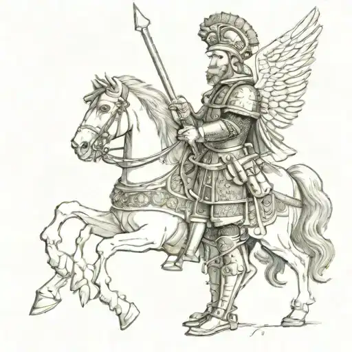 Saint Florian tattoo design idea