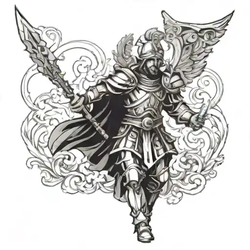 Saint Florian tattoo design idea