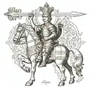Saint Florian tattoo design idea