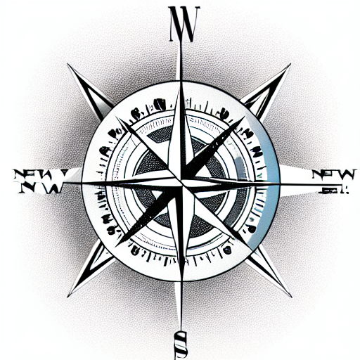 Compass tattoo design idea