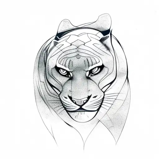 Panther tattoo design idea