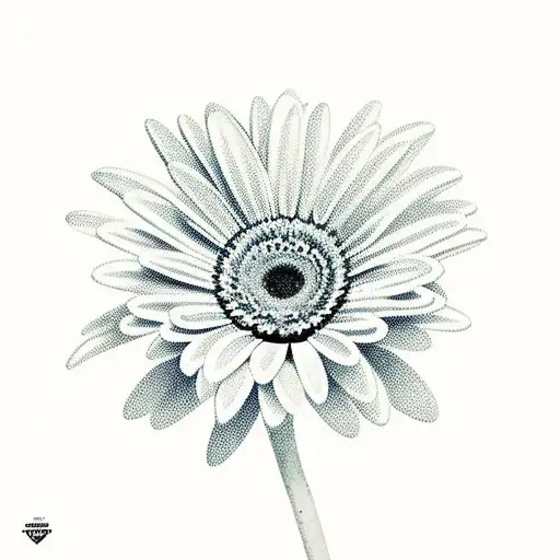 Gerbera  tattoo design idea
