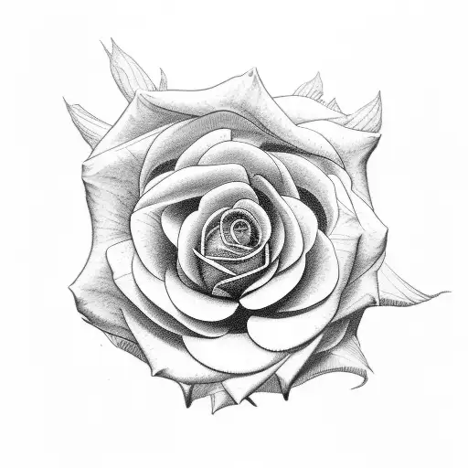 rose and gerbera tattoo design idea