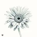Gerbera  tattoo design idea