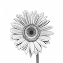 Gerbera  tattoo design idea