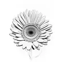Gerbera  tattoo design idea