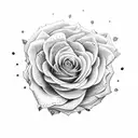 rose and gerbera tattoo design idea
