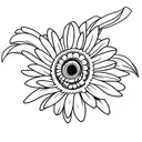 Gerbera  tattoo design idea