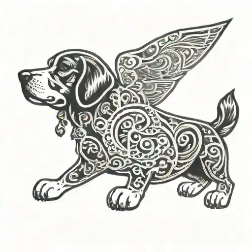 dog memory tattoo tattoo design idea
