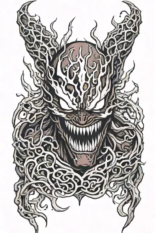 carnage marvel dark tattoo design idea