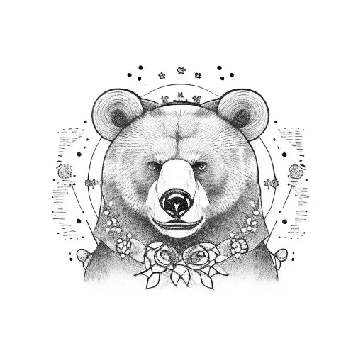 Berliner bear but make it cute  tattoo design idea