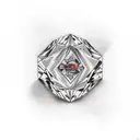 Diamond tattoo design idea