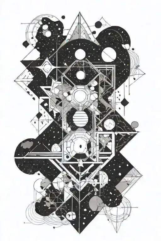 cosmic universe expanse higher power wisdom tattoo design idea